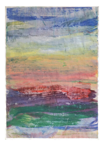Landschaft Gouache-Papier