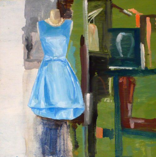 blaues Kleid - Wien