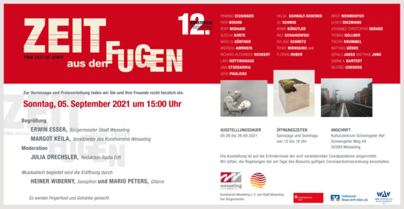 Einladungskarte Kunstpreis Wesseling 2021